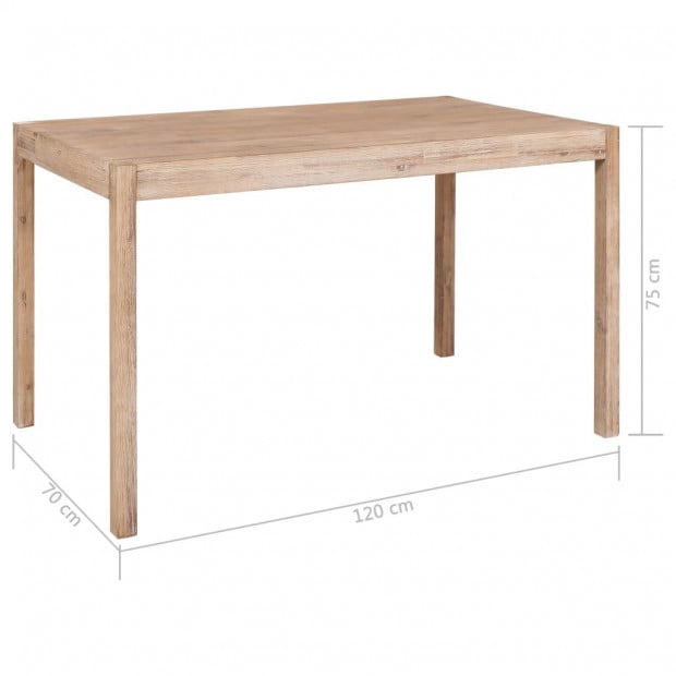 7 Piece Dining Set Solid Acacia Wood Image 10