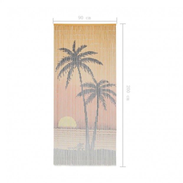 Insect Door Curtain Bamboo 90x200 Cm Image 5