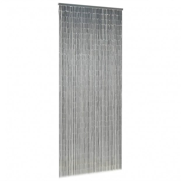 Insect Door Curtain Bamboo 90x200 Cm Dark Grey Image 2