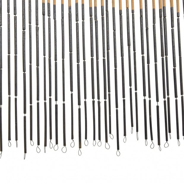 Insect Door Curtain Bamboo 90x200 Cm Dark Grey Image 5
