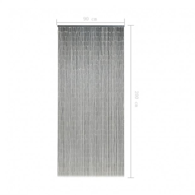 Insect Door Curtain Bamboo 90x200 Cm Dark Grey Image 6