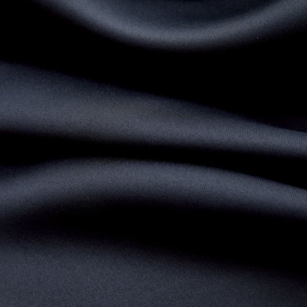 Blockout Curtains With Metal Rings 2 Pcs Black 140x245 Cm Image 3