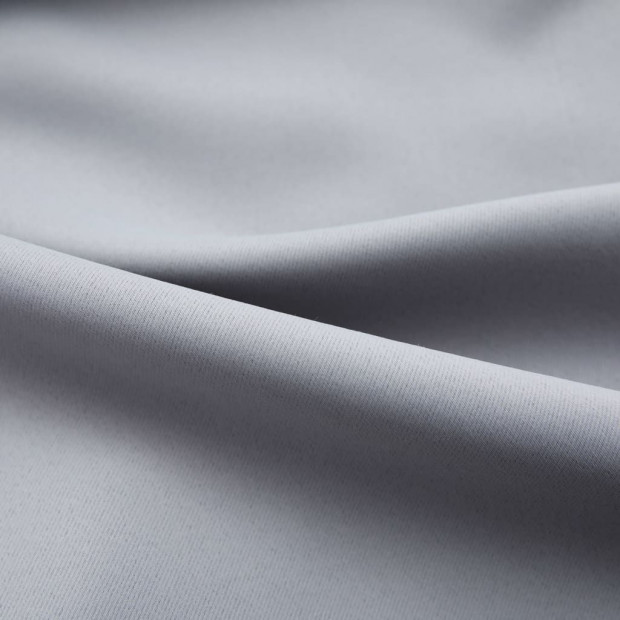 Blockout Curtains With Hooks 2 Pcs Grey 140x245 Cm Image 3