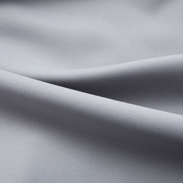 Blockout Curtain With Hooks Grey 290x245 Cm Image 3