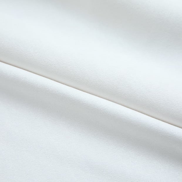 Blockout Curtains With Hooks 2 Pcs Off White 140x225 Cm Image 3
