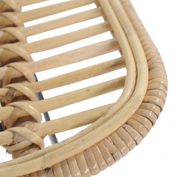 Bar Chairs 2 Pcs Natural Rattan Image 7