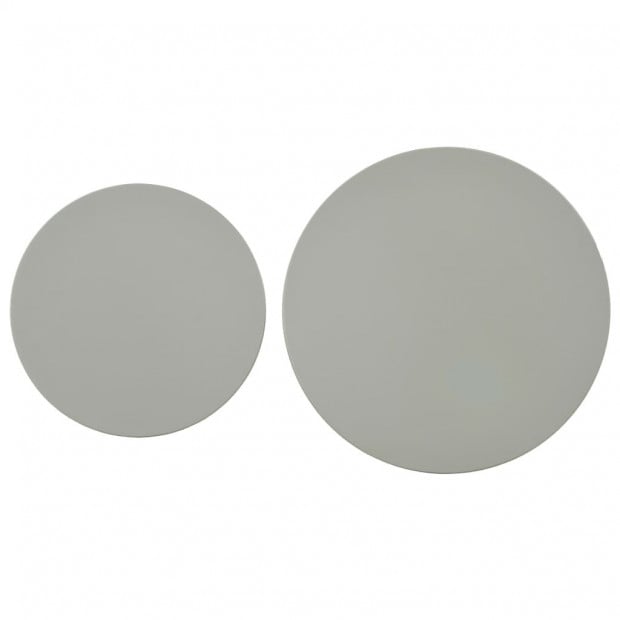 Side Tables 2 Pcs Grey Solid Pinewood Image 6