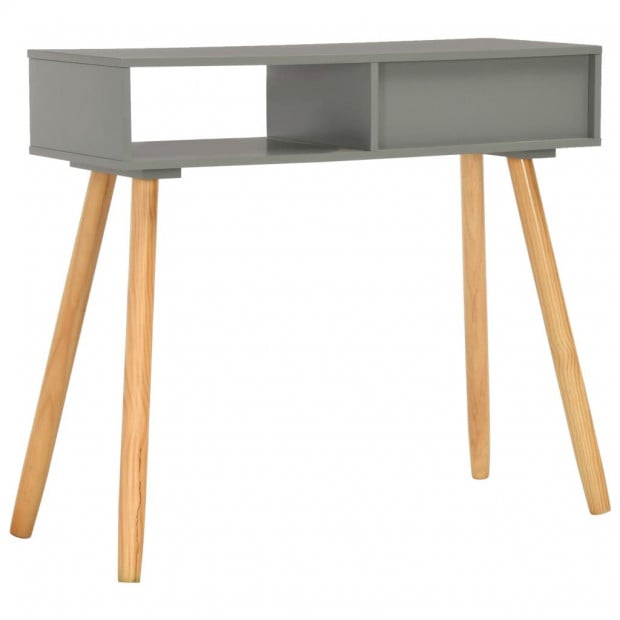 Console Table Grey 80x30x72 Cm Solid Pinewood Image 4