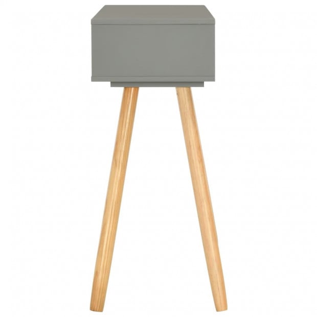 Console Table Grey 80x30x72 Cm Solid Pinewood Image 5
