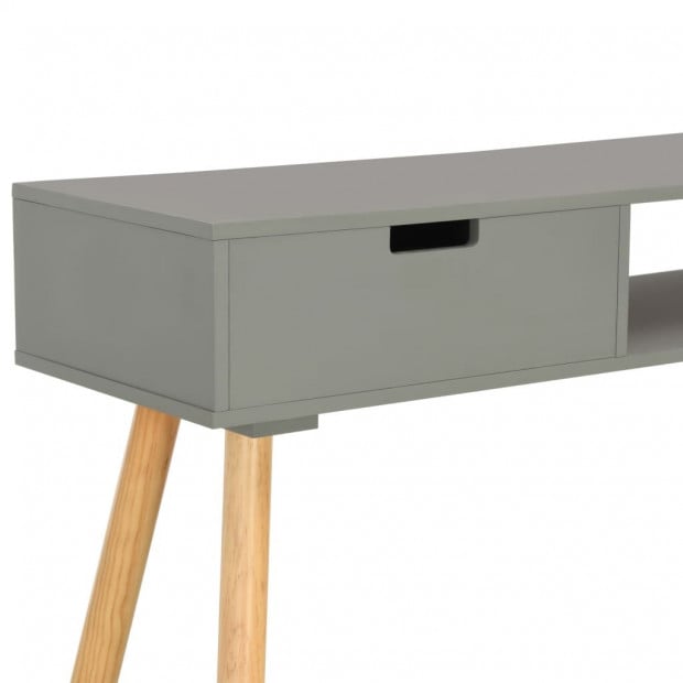 Console Table Grey 80x30x72 Cm Solid Pinewood Image 6