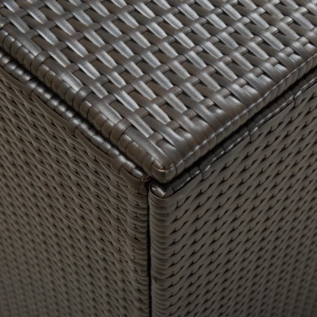 Garden Storage Box Poly Rattan 180x90x75 Cm Brown Image 2