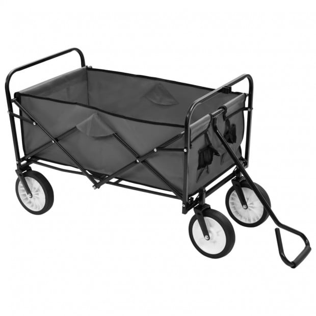 Folding Hand Trolley Steel Grey Image 2
