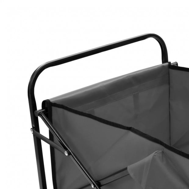 Folding Hand Trolley Steel Grey Image 4