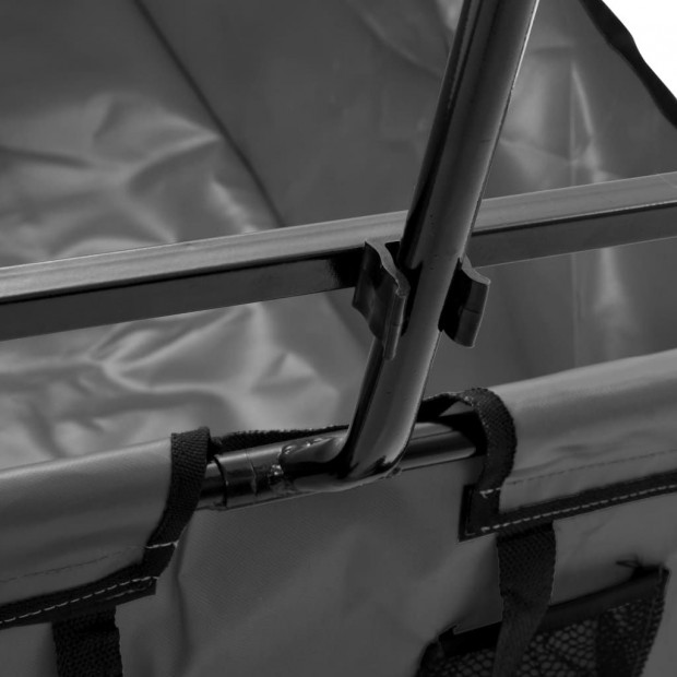 Folding Hand Trolley Steel Grey Image 5