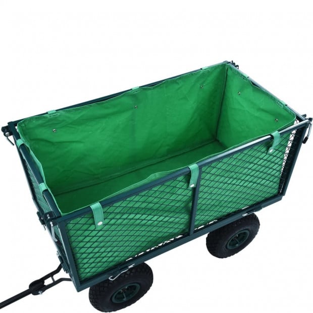 Garden Cart Liner Green Fabric 86 x 46 x 41 cm Image 3