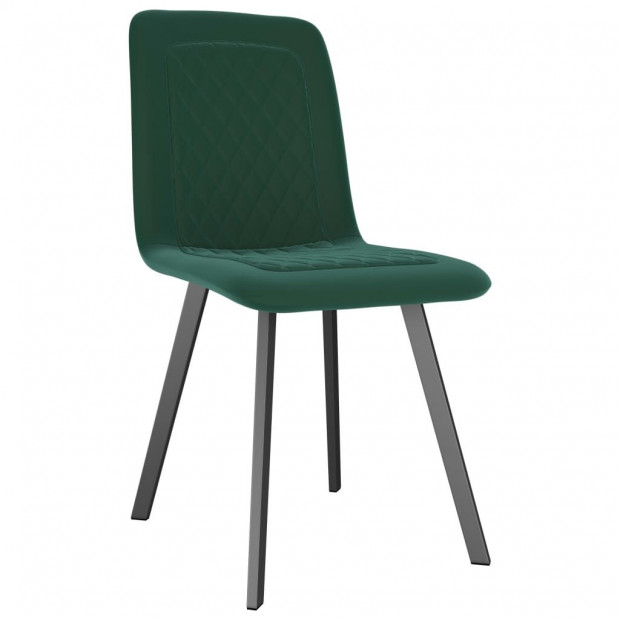 Dining Chairs 2 Pcs Green Velvet Image 2