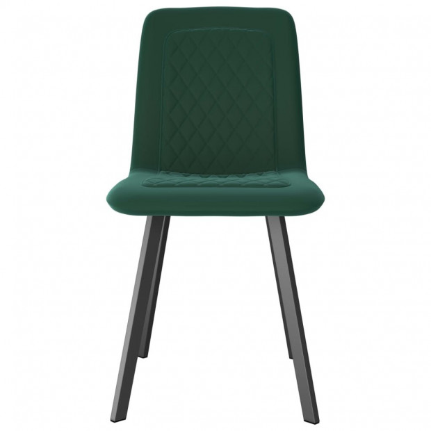 Dining Chairs 2 Pcs Green Velvet Image 3