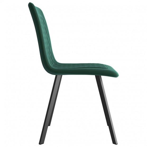 Dining Chairs 2 Pcs Green Velvet Image 4