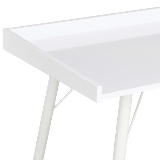 Desk White 90x50x79 Cm Image 4
