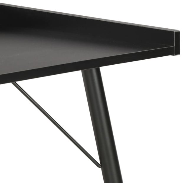 Desk Black 90x50x79 Cm Image 5
