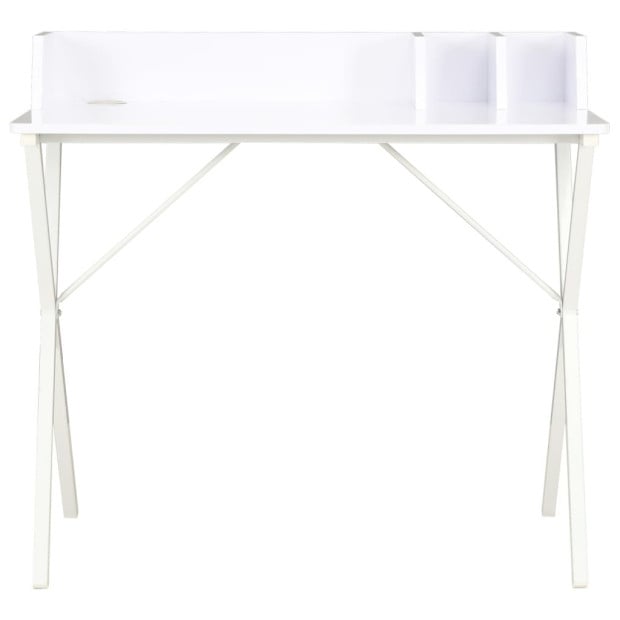 Desk White 80x50x84 Cm Image 2