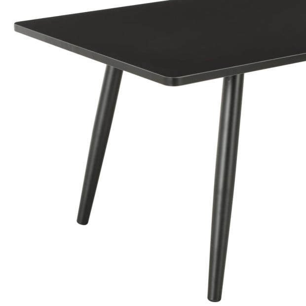 Coffee Table Black 120x60x46 Cm Image 4