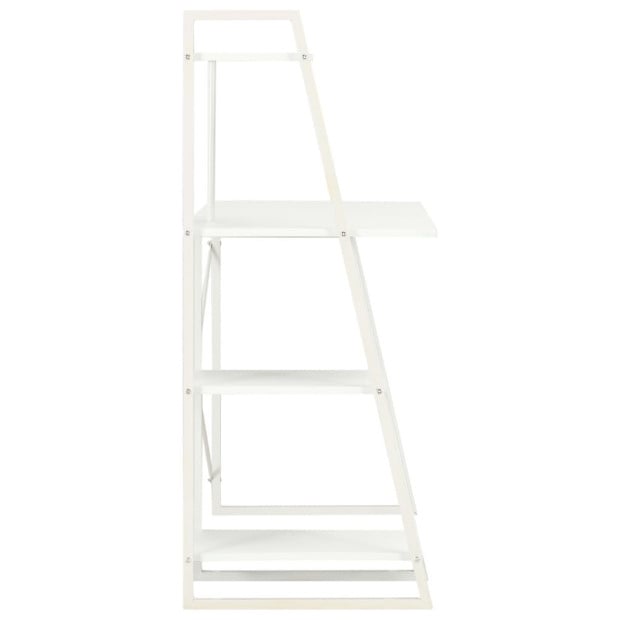 Desk With Shelving Unit White 102x50x117 Cm Image 3