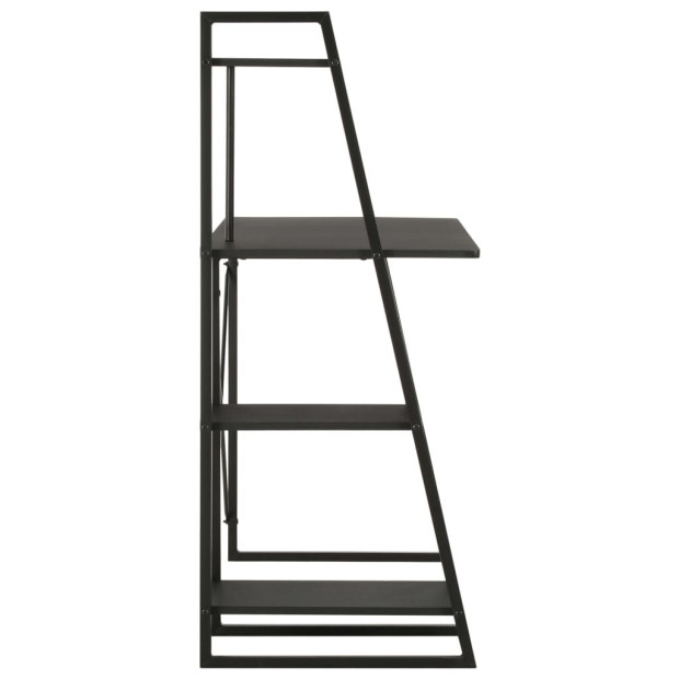 Desk With Shelving Unit Black 102x50x117 Cm Image 3