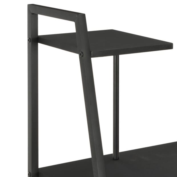 Desk With Shelving Unit Black 102x50x117 Cm Image 5
