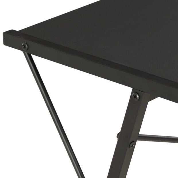 Desk With Shelf Black 116x50x93 Cm Image 6