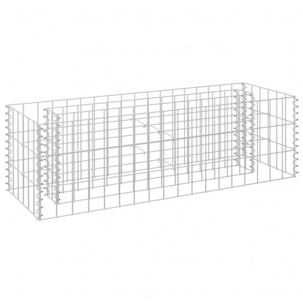 Gabion Raised Bed Galvanised Steel 90 x 30 x 30cm Image 2