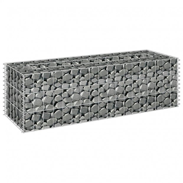 Gabion Raised Bed Galvanised Steel 90 x 30 x 30cm Image 3