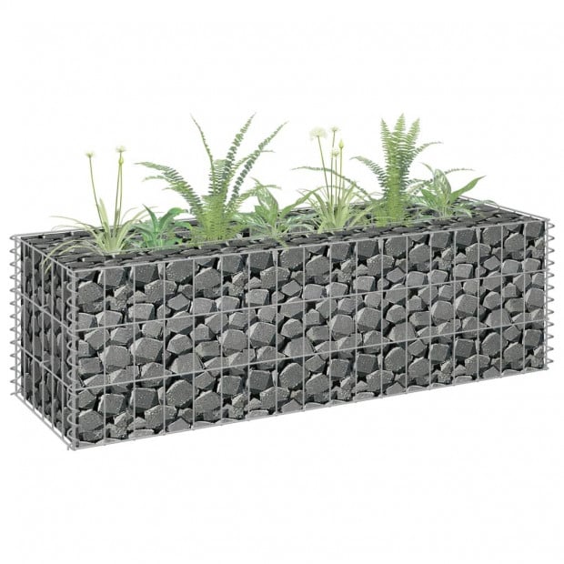 Gabion Raised Bed Galvanised Steel 90 x 30 x 30cm