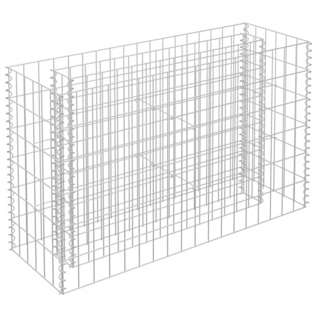 Gabion Raised Bed Galvanised Steel 90x30x60cm Image 2