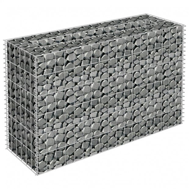 Gabion Raised Bed Galvanised Steel 90x30x60cm Image 3