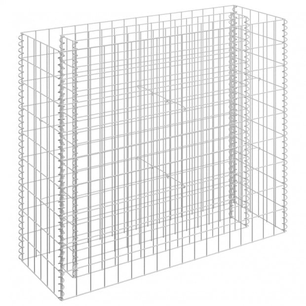 Gabion Raised Bed Galvanised Steel 90x30x90cm Image 2