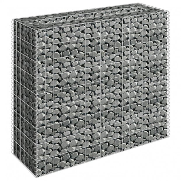 Gabion Raised Bed Galvanised Steel 90x30x90cm Image 3