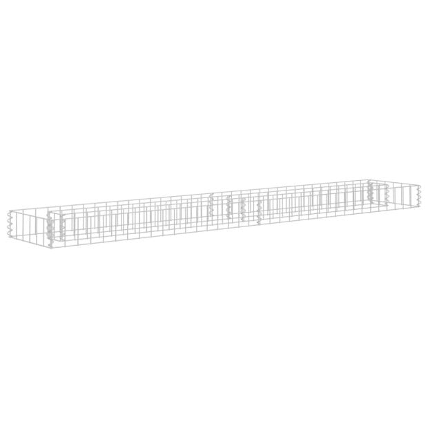 Gabion Raised Bed Galvanised Steel 180x30x10 Cm Image 2