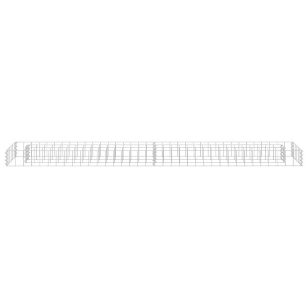 Gabion Raised Bed Galvanised Steel 180x30x10 Cm Image 3