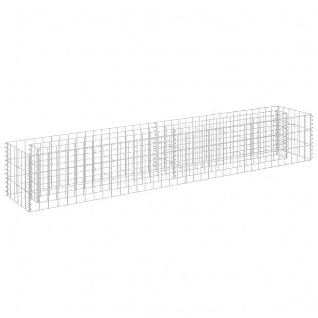 Gabion Raised Bed Galvanised Steel 180x30x30cm Image 2