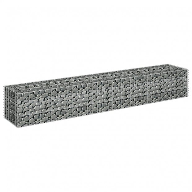 Gabion Raised Bed Galvanised Steel 180x30x30cm Image 3