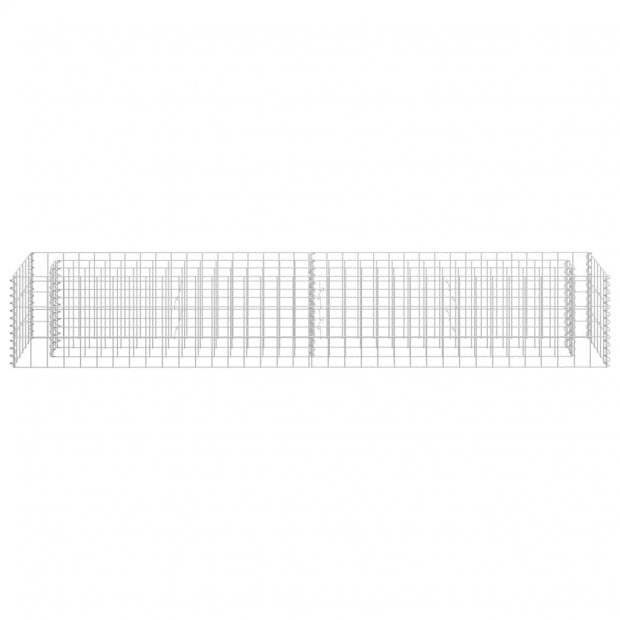 Gabion Raised Bed Galvanised Steel 180x30x30cm Image 4