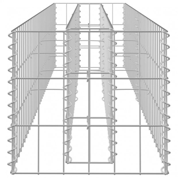 Gabion Raised Bed Galvanised Steel 180x30x30cm Image 5
