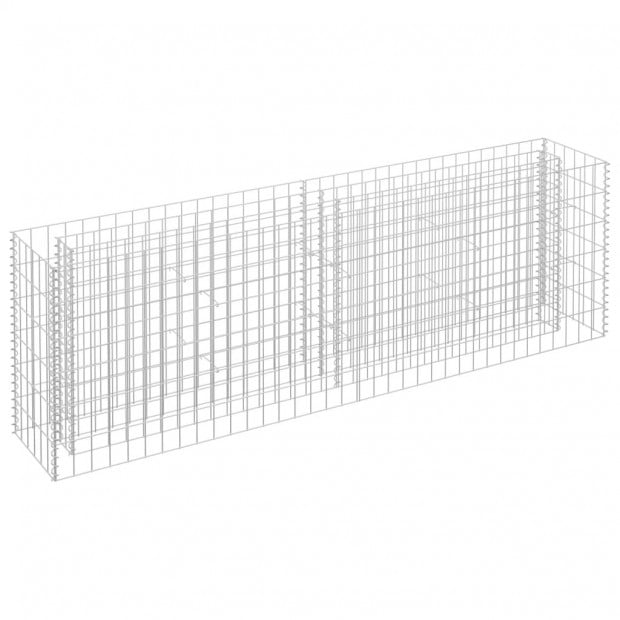 Gabion Raised Bed Galvanised Steel 180x30x60cm Image 2