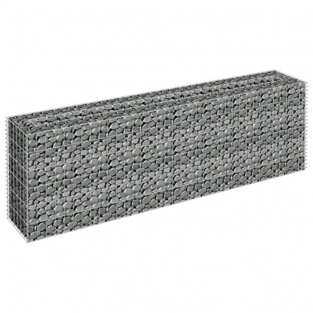 Gabion Raised Bed Galvanised Steel 180x30x60cm Image 3