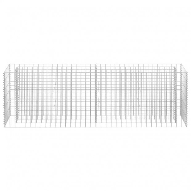 Gabion Raised Bed Galvanised Steel 180x30x60cm Image 4