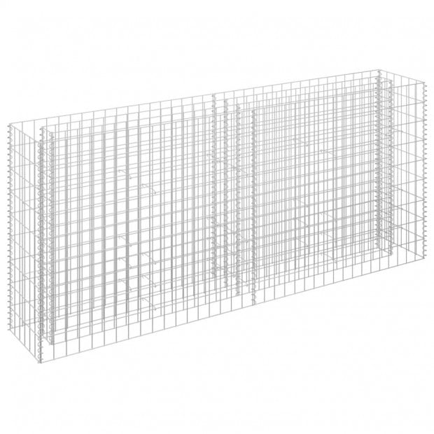 Gabion Raised Bed Galvanised Steel 180x30x90cm Image 2