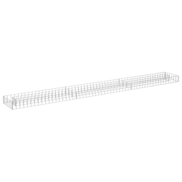 Gabion Raised Bed Galvanised Steel 270x30x10 Cm Image 2
