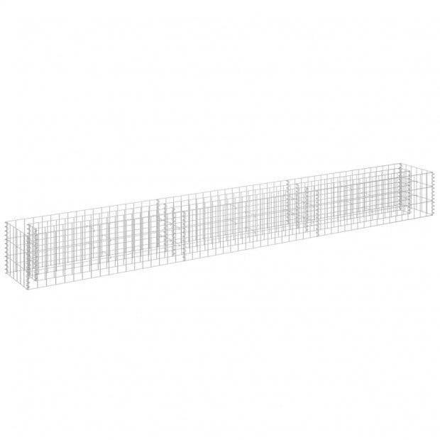 Gabion Raised Bed Galvanised Steel 270x30x30cm Image 2