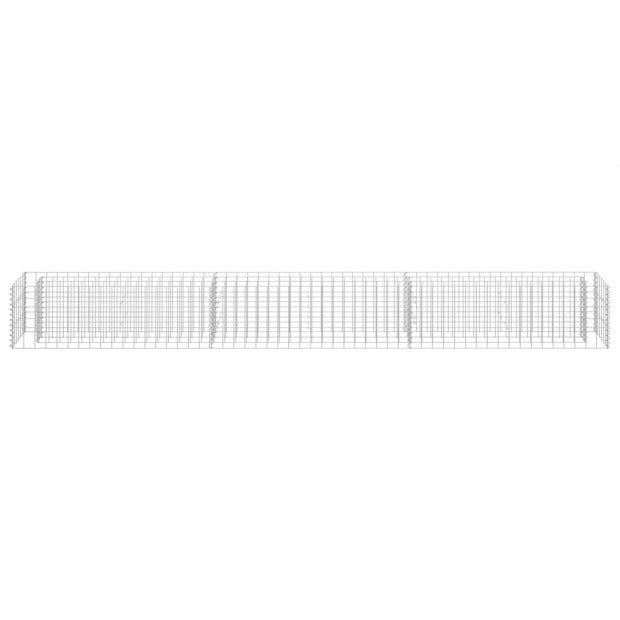 Gabion Raised Bed Galvanised Steel 270x30x30cm Image 4